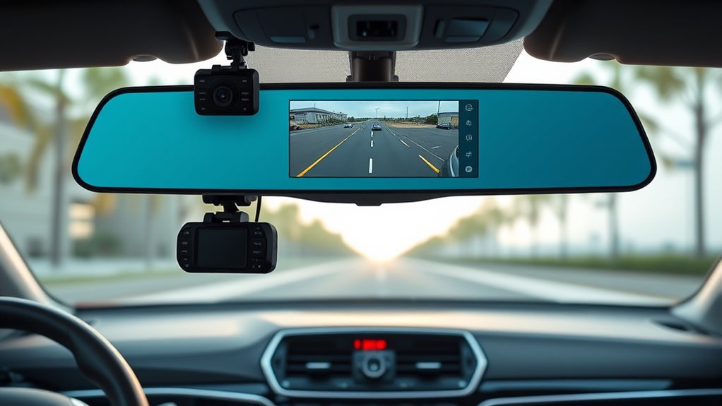 key features for mirror dash cam