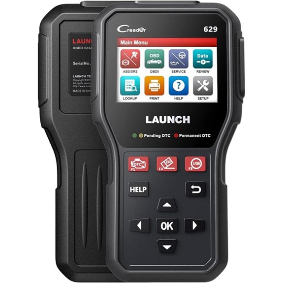Launch CR629 OBD2 Scanner with Live Data and Reset