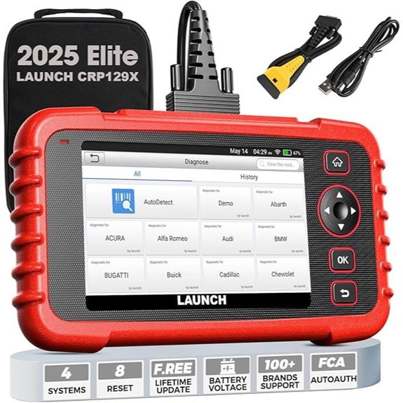 LAUNCH CRP129X OBD2 Scanner with Lifetime Updates