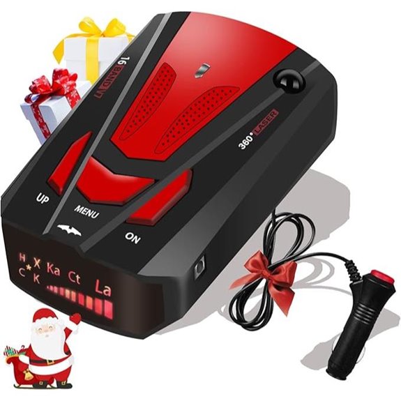 Radar Detector with Mute Long Range LED Display