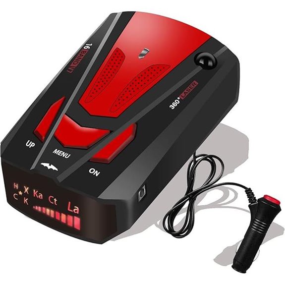 Radar Detector with Mute LED Display Long Range