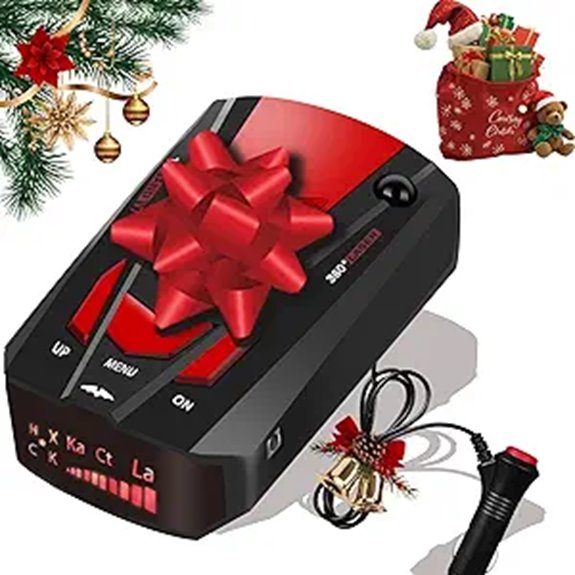 Radar Detector with Mute Long Range LED Display