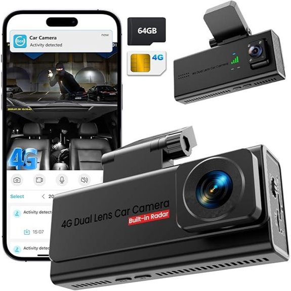 UCOCARE 4G LTE Car Dash Camera with SIM
