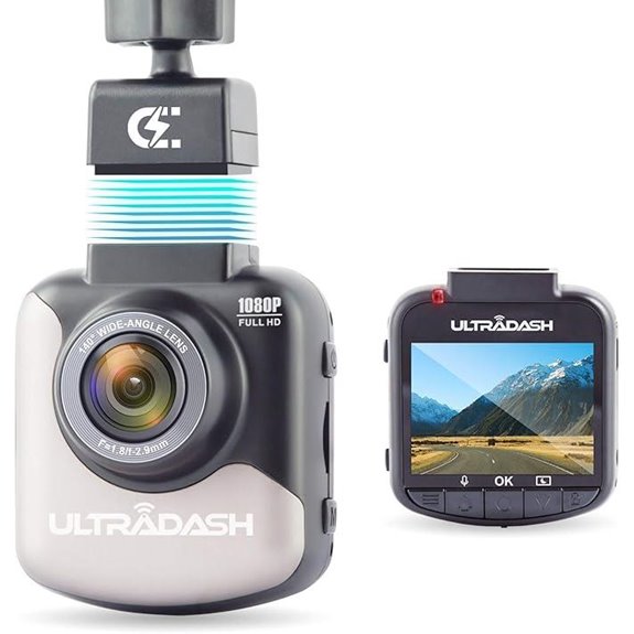 UltraDash Dash Cam with Magnetic Mount and Wide-Angle Lens