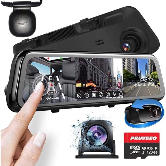 mirror dash cam with gps