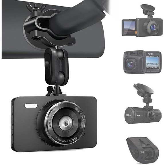 Sportway S80 Dash Cam Mirror Mount with Joints