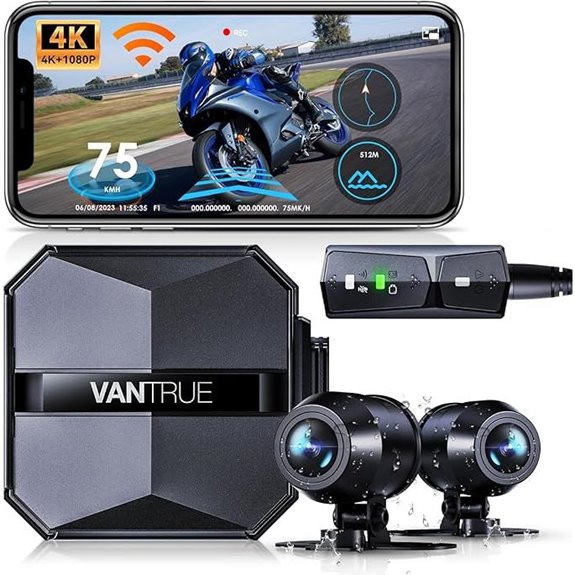 motorcycle 4k dash cam