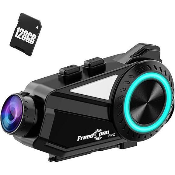 FreedConn R3 PRO Motorcycle Bluetooth Headset with Camera