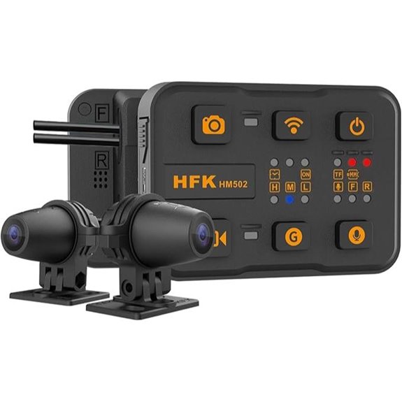 HFK HM502 Motorcycle Dash Cam with 128GB Storage