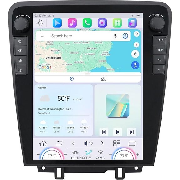 Cidava 12.1 Car Radio for Mustang 2010-2014