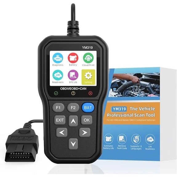 OBD2 Diagnostic Scanner with Battery Test & Report