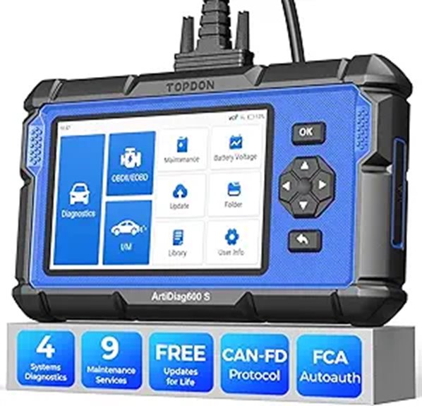 TOPDON AD600S OBD2 Scanner with Reset Services