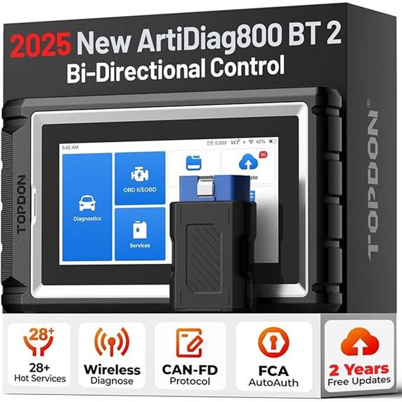 TOPDON AD800BT 2 OBD2 Scanner with Active Test