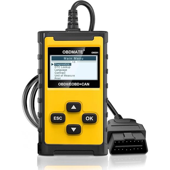 Car Scanner OM201 OBDII Diagnostic Tool with Printing