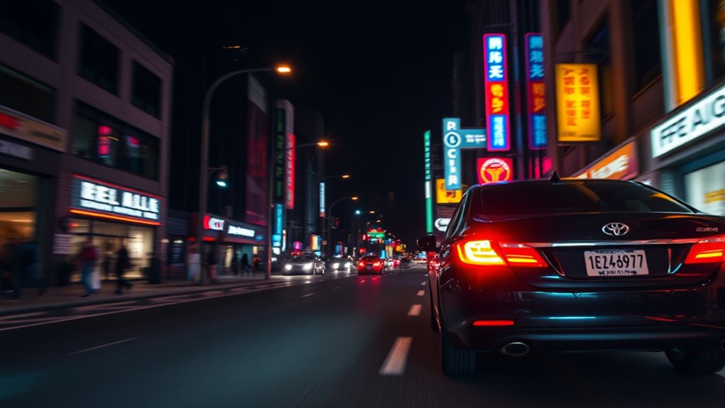 optimize night time license plate capture