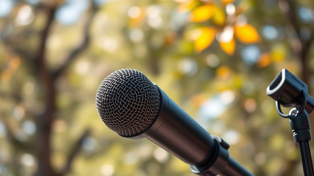 optimized outdoor microphone placement