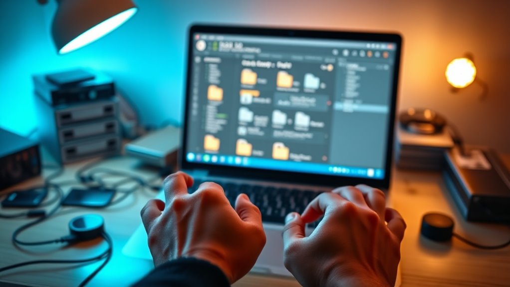 organize backup track files