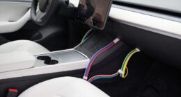 organize front seat cables