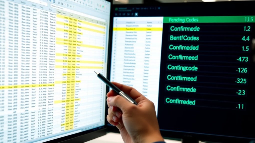 pending versus confirmed diagnostics