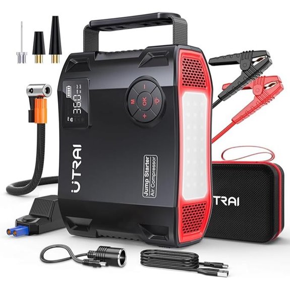 UTRAI Jump Starter with Air Compressor and Light