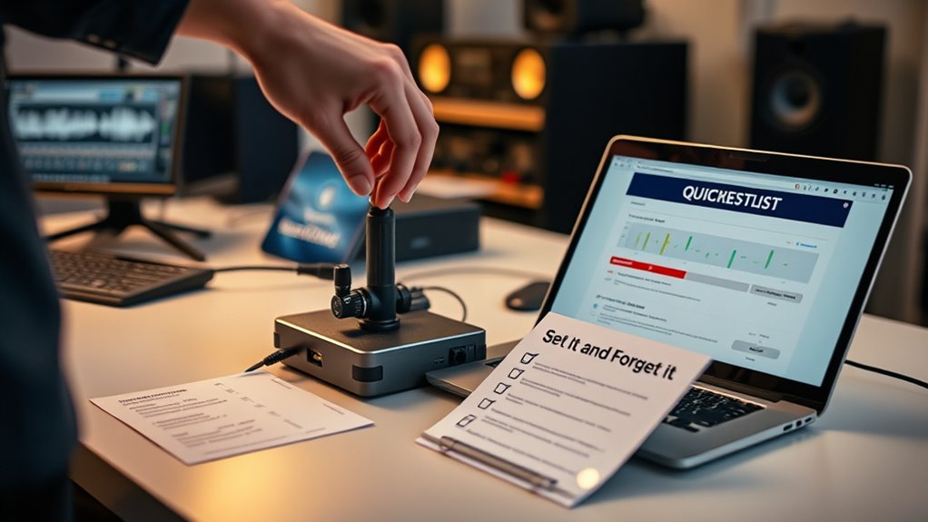 pre record audio check