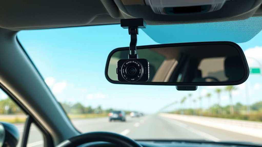 proper dash cam placement