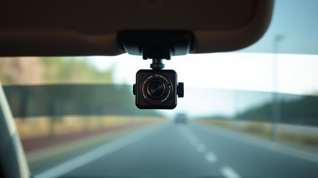proper dashcam mounting zones
