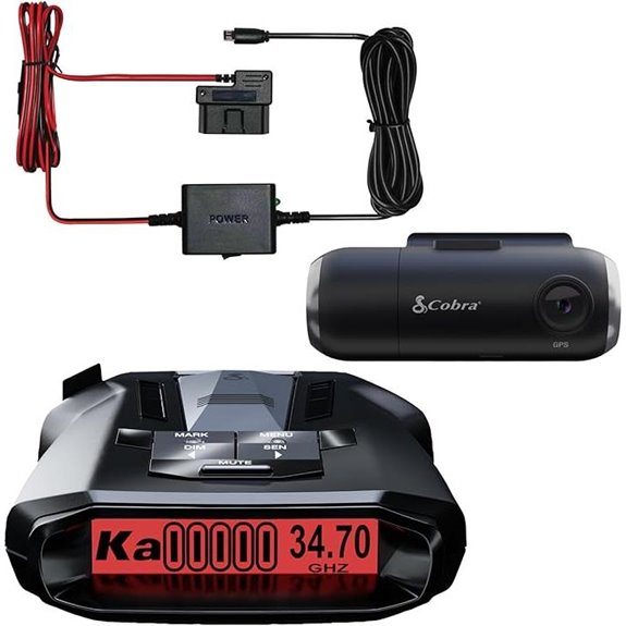 Cobra RAD 700i Radar Detector & Dash Cam Kit