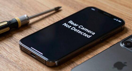 rear camera not detected