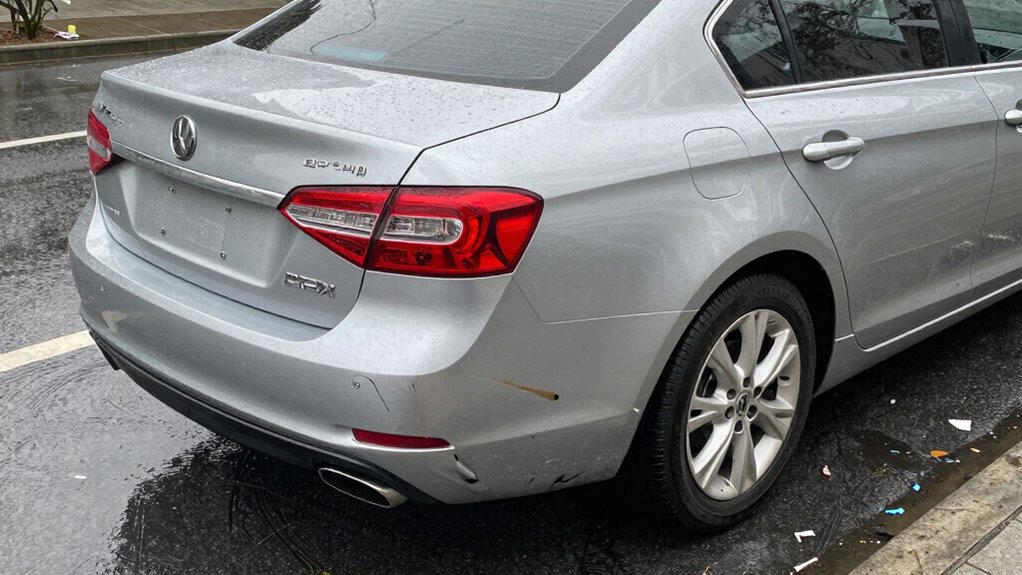 rear end collision evidence