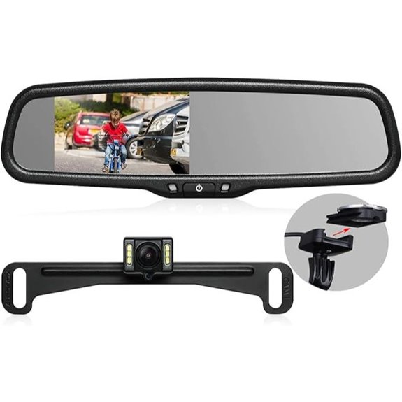 AUTO-VOX T2 Rearview Mirror Backup Camera with Monitor