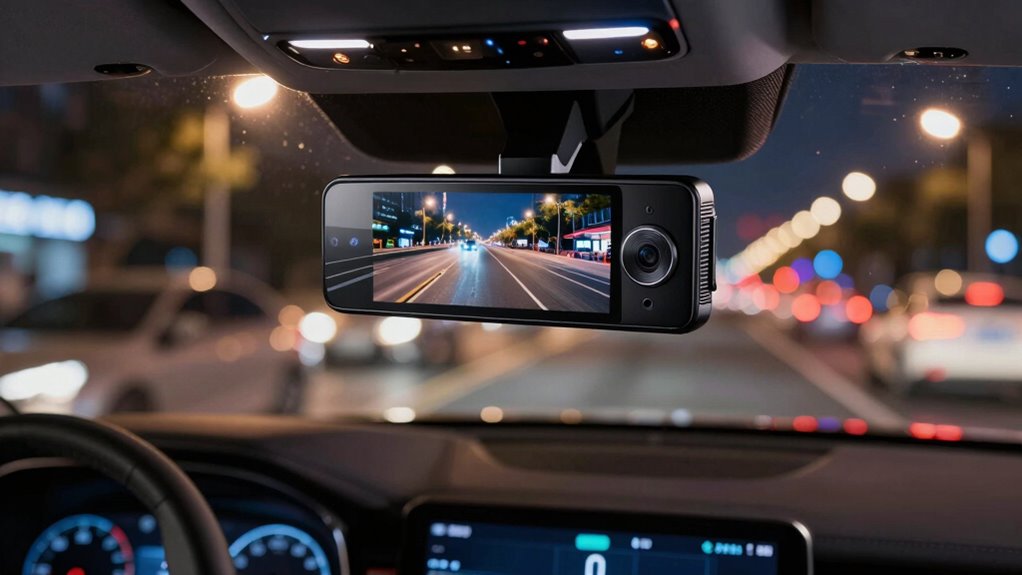 rearview mirror dash cam options