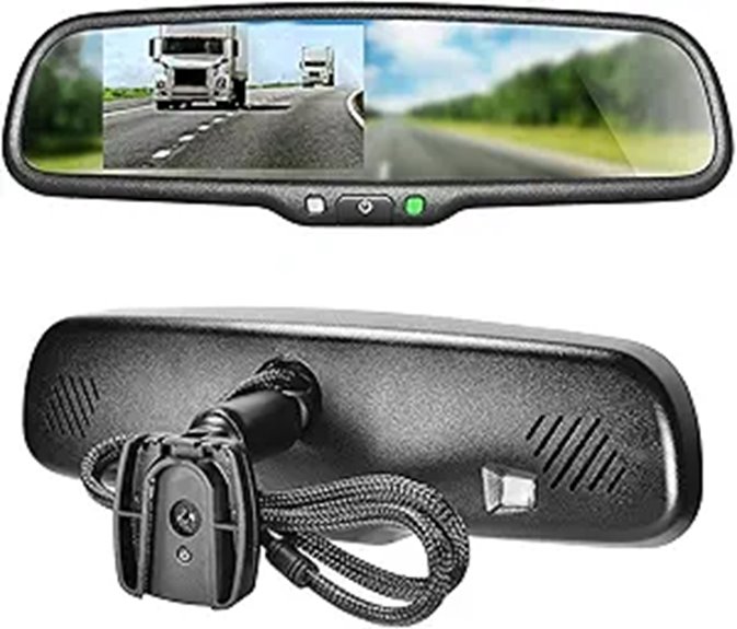 Master Tailgaters 10.5 OEM Rear View Mirror with LCD