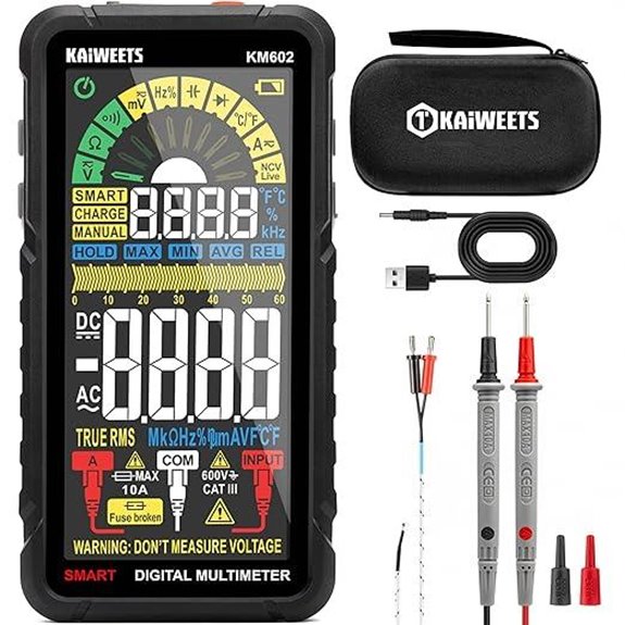 KAIWEETS Rechargeable Digital Multimeter with Auto Ranging