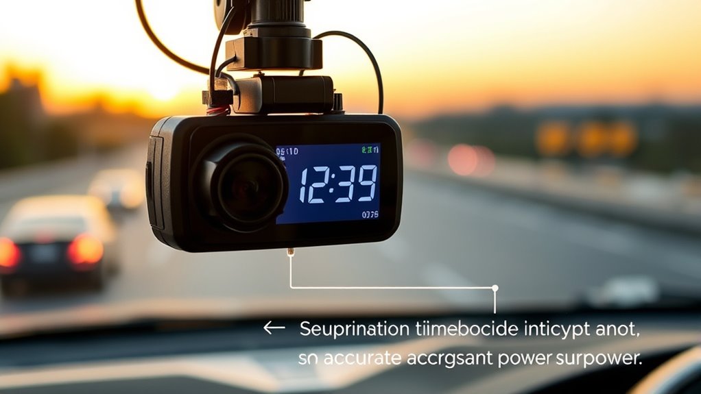 reliable dash cam timekeeping