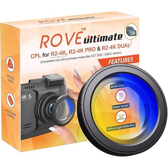 ROVE CPL Filter for R2-4K Dash Cameras
