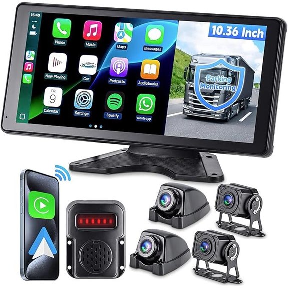 RV Camera System with CarPlay Auto 10.36 Monitor