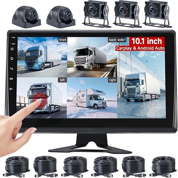 RV Backup Camera System with 10.1 Touch Screen