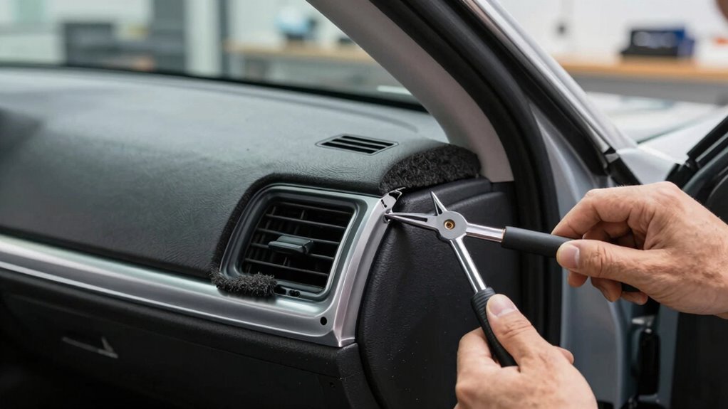 safe airbag integrated trim removal
