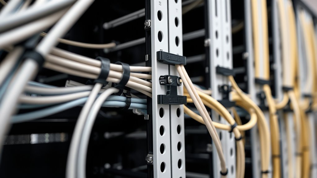 secure cables with proper fasteners