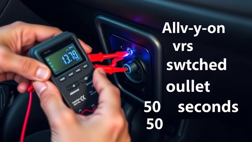 test always on 12v outlet