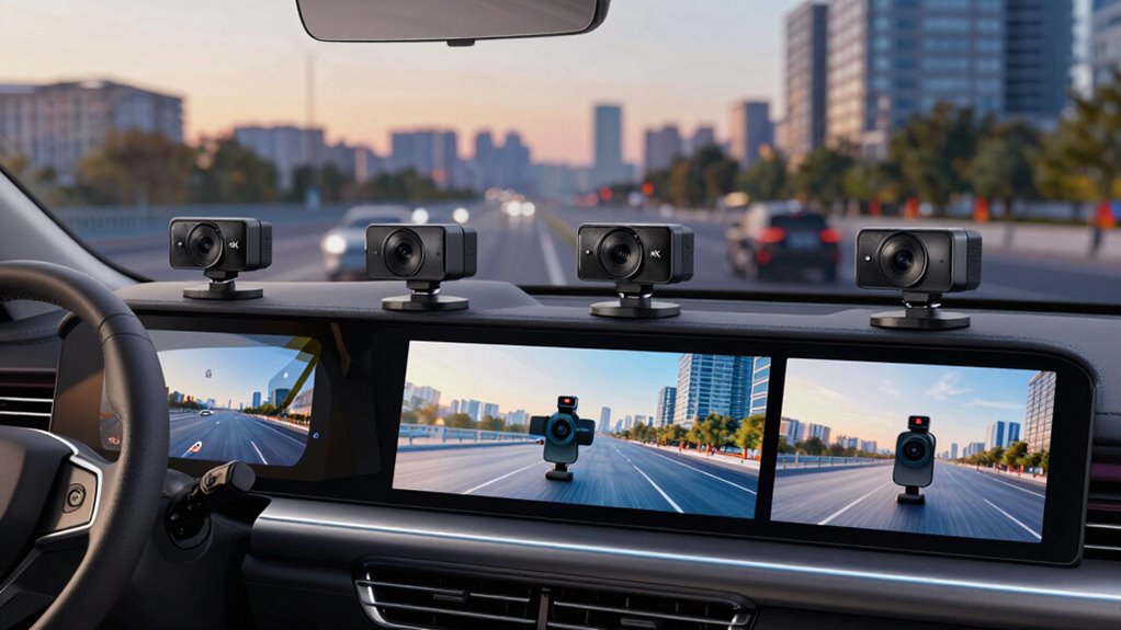 top 4k 4 channel dash cams