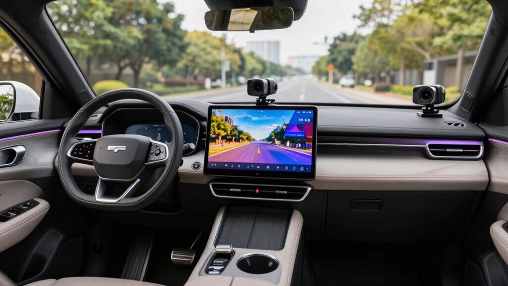 top car stereo cameras