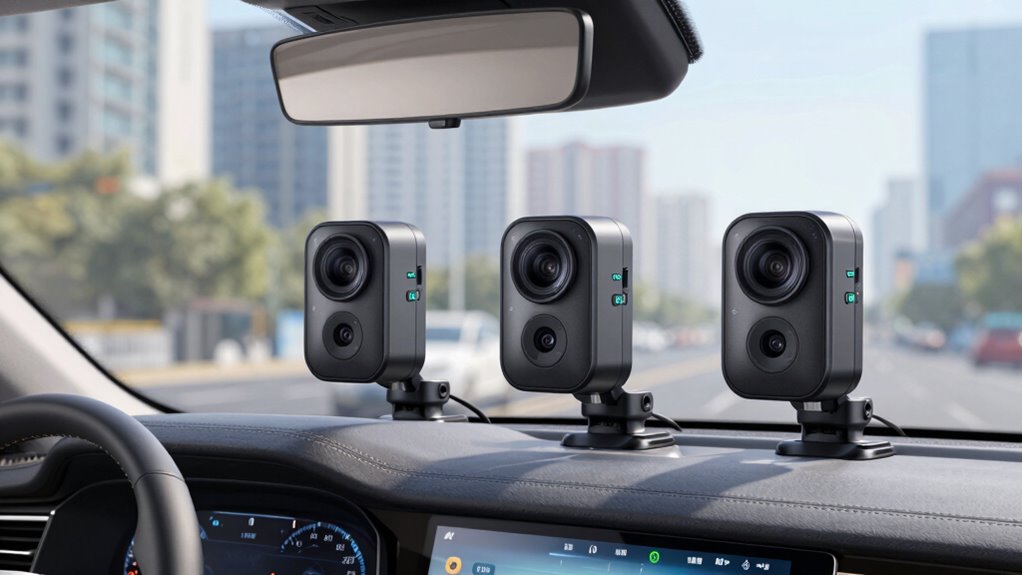 top lte triple dash cams