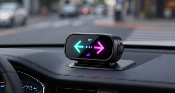 top radar detectors with directional arrows