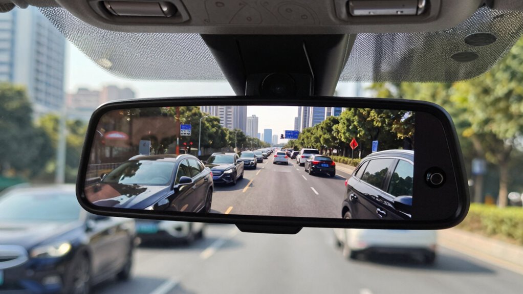 top rearview mirror dash cams