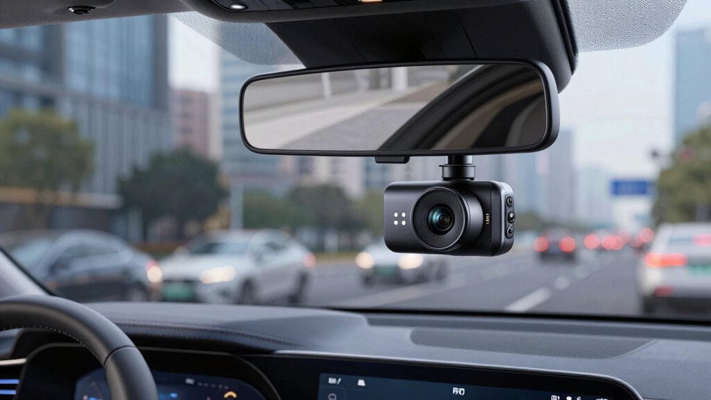 top rearview mirror dash cams
