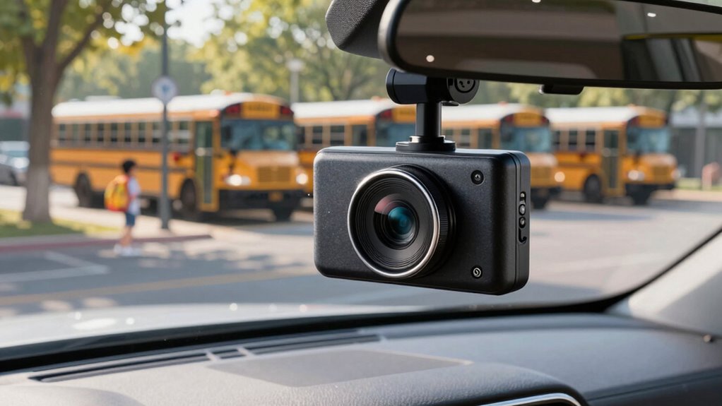top school drop off dash cams