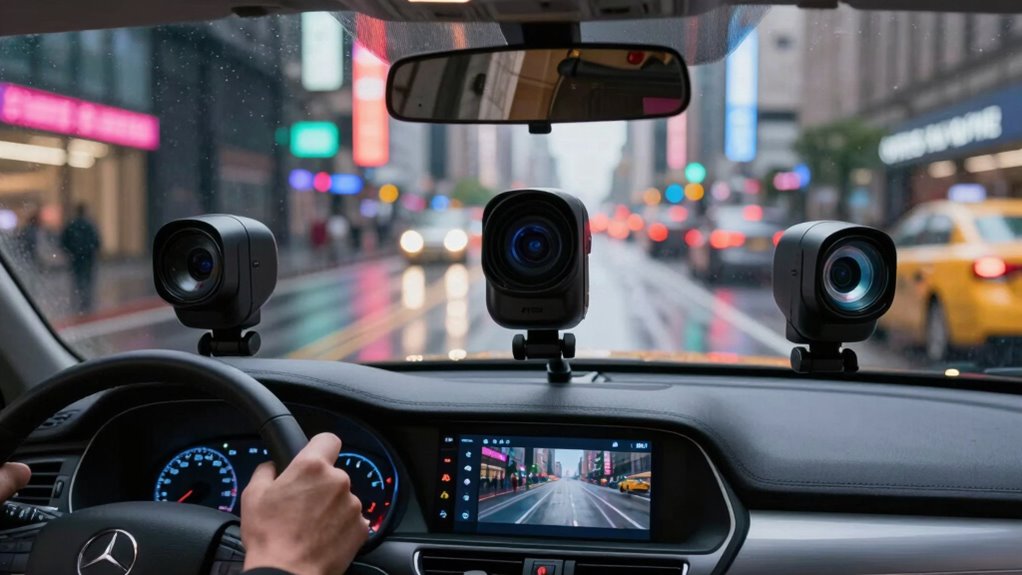 top taxi 3 channel dash cams