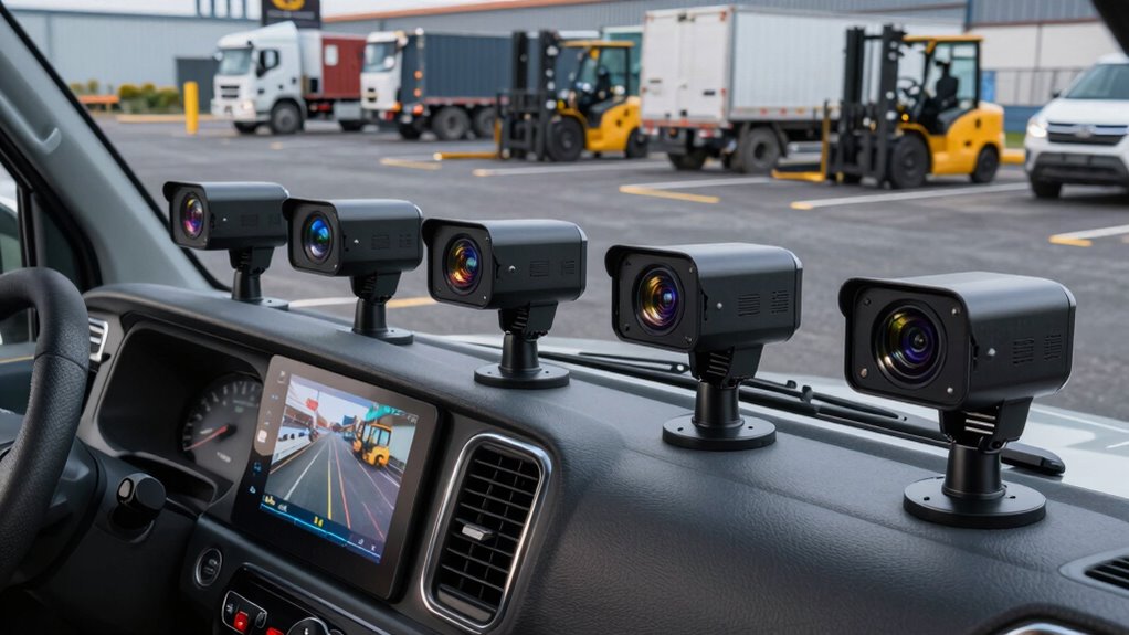 top work parking lot dash cams